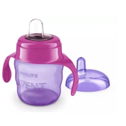 Beker met Drinktuit Paars Servies & Drinkbekers