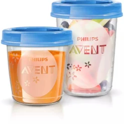 Clearance Bewaarbekers voor Babyvoeding 180 & 240 ml 2 stuks Baby & Peutervoeding
