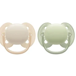 Best Fopspeen Ultra Soft 0-6 mnd Beige Lichtgroen 2 stuks Flessen & Spenen