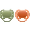 Fopspeen Ultra Soft 18+ mnd Groen Oranje 2 stuks^Philips Avent New