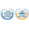 Flessen & Spenen<Philips Avent Fopspeen Ultra Air 0-6 mnd I Love Mama Blauw 2 stuks