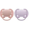 Flessen & Spenen<Philips Avent Fopspeen Ultra Soft 0-6 mnd Paars Roze 2 stuks