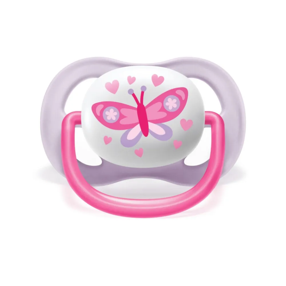 Outlet Fopspeen Ultra Air 0-6 mnd I Love Mama Roze 2 stuks Flessen & Spenen