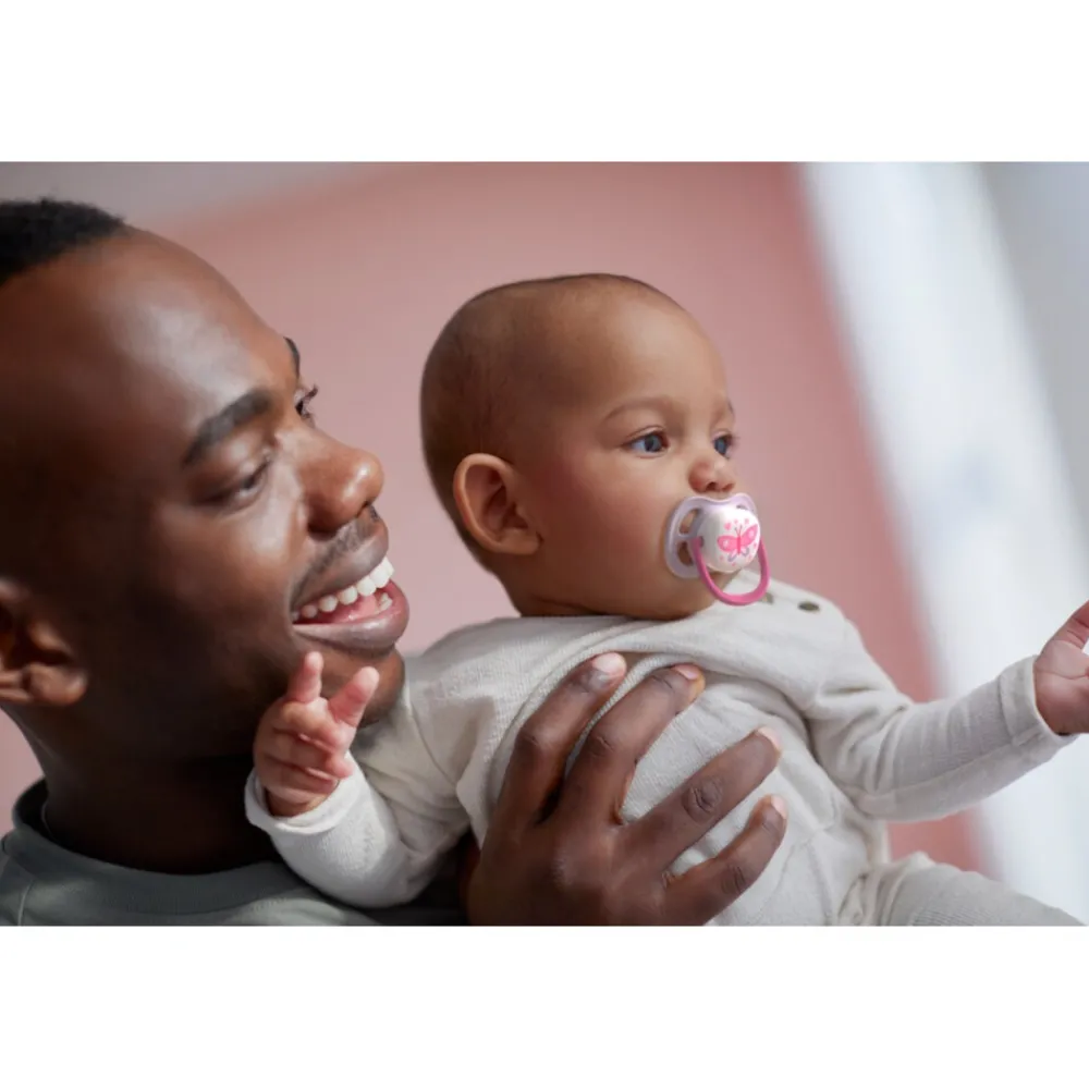 Outlet Fopspeen Ultra Air 0-6 mnd I Love Mama Roze 2 stuks Flessen & Spenen