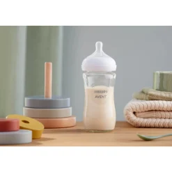 Glazen Babyfles Natural Response 0+ mnd 240 ml^Philips Avent