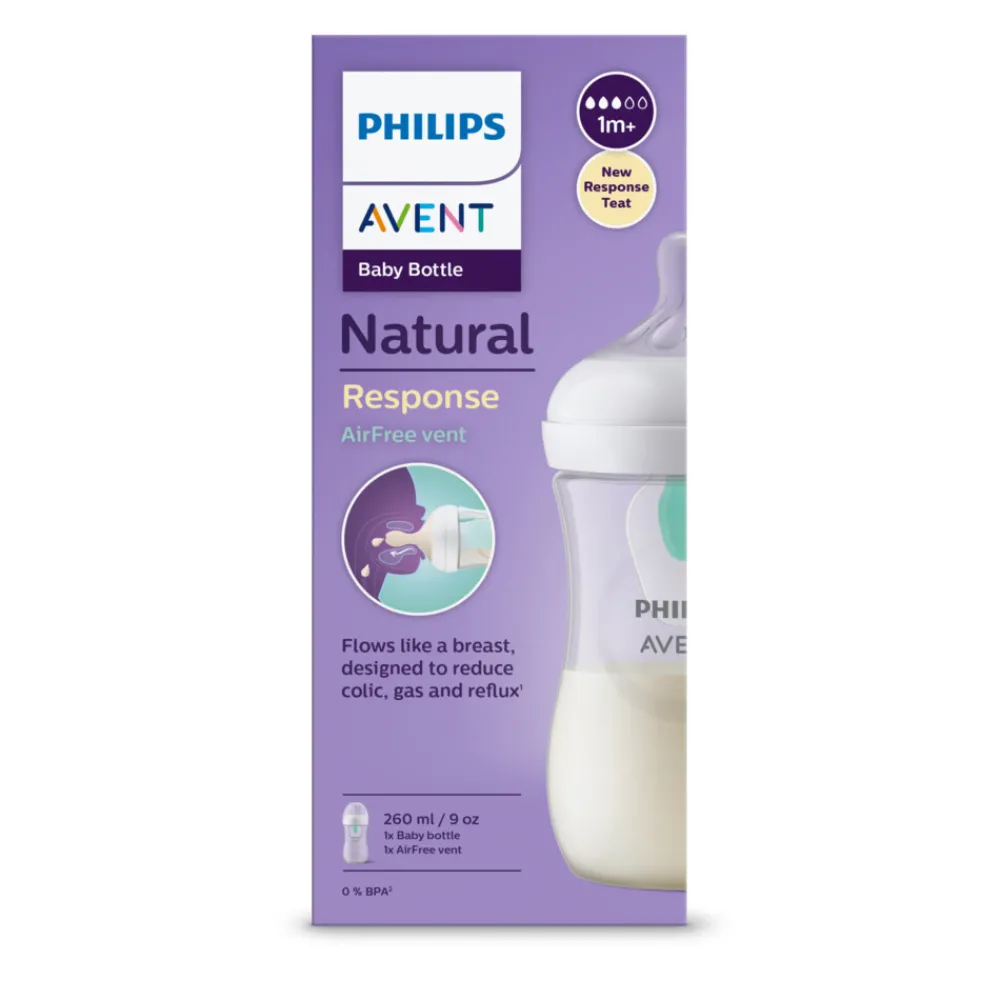 Flessen & Spenen<Philips Avent Voedingsfles Natural Response AirFree-ventiel 260 ml