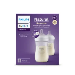 Flessen & Spenen<Philips Avent Voedingsfles Natural Response 2-Pack 260 ml