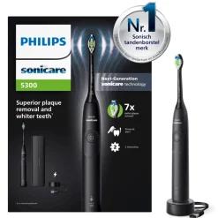 Elektrische Tandenborstel Series 5300 Zwart met Reisetui^Philips Sonicare Clearance