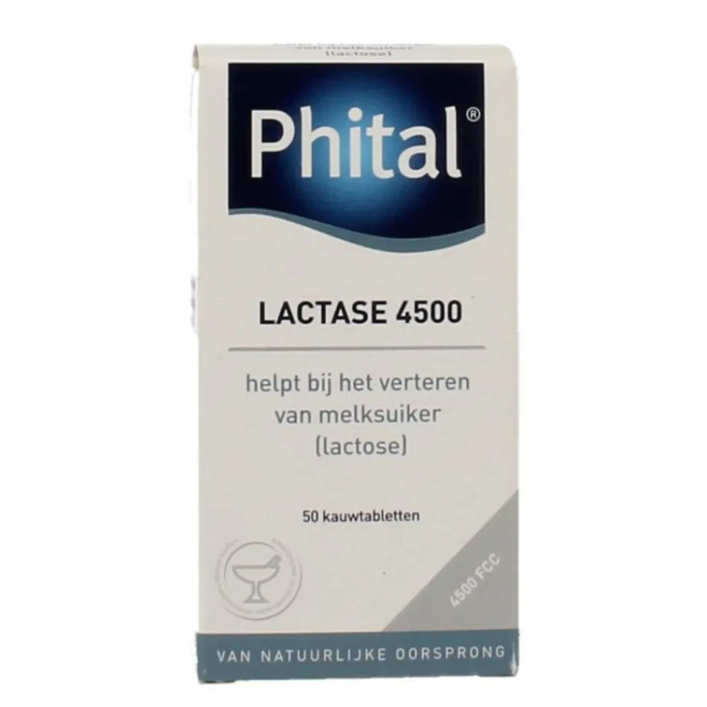 Organen|Speciale Bestanddelen<Phital Lactase 4500 50 tabletten