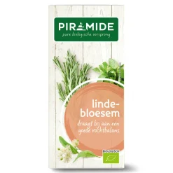 Thee<Piramide Kruidenthee Bio Lindebloesem 20 stuks