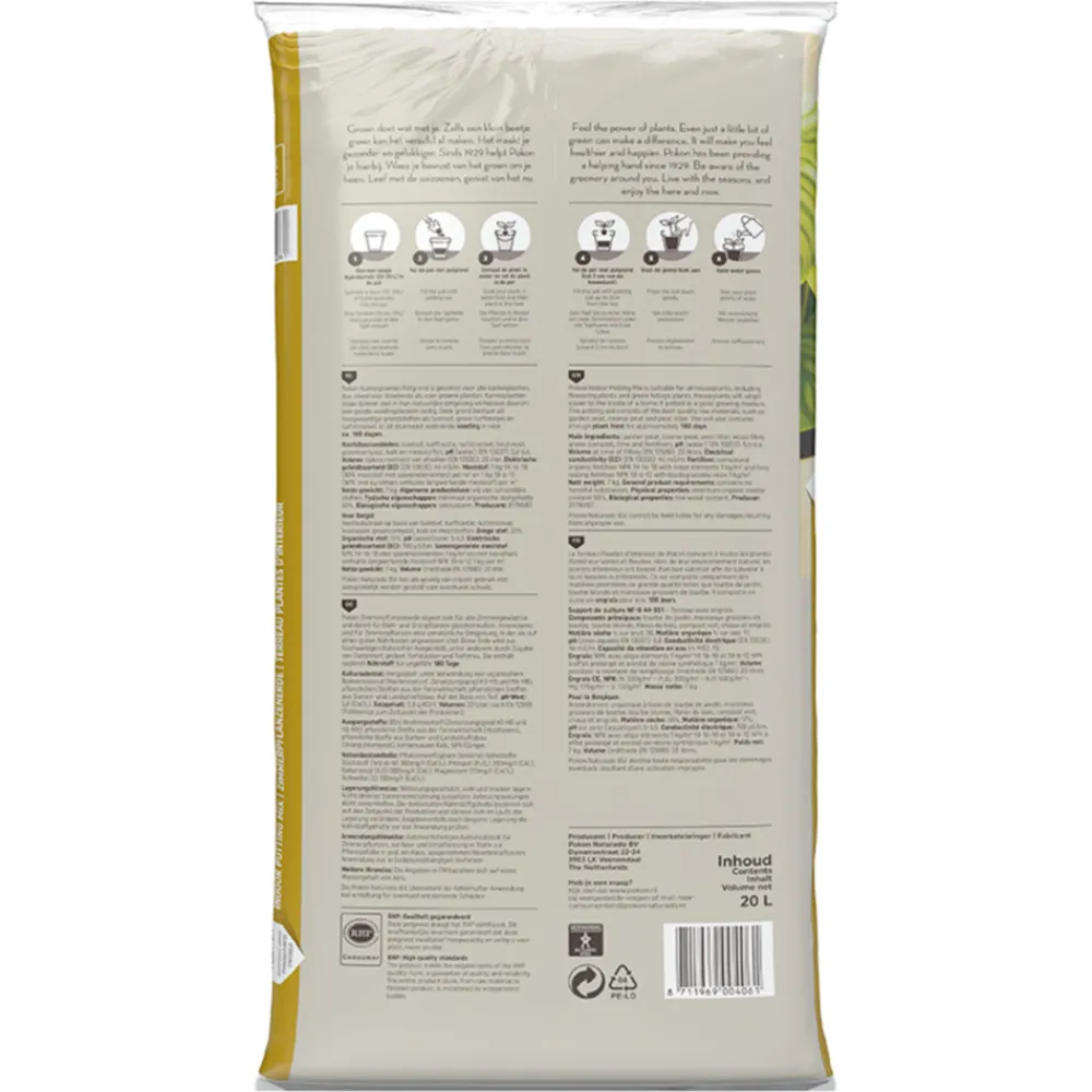 Grond En Bemesting|Alles Voor Kamerplanten<Pokon Potgrond Kamerplanten 20 liter