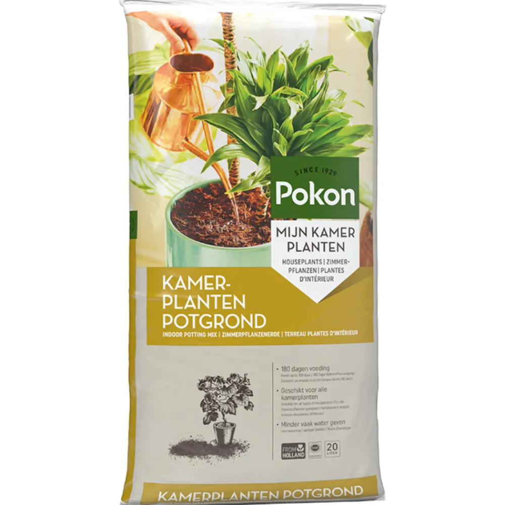 Grond En Bemesting|Alles Voor Kamerplanten<Pokon Potgrond Kamerplanten 20 liter