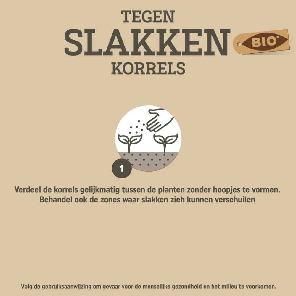 Sale Tegen Slakken Korrels Biologisch 225 gr Ongediertebestrijding