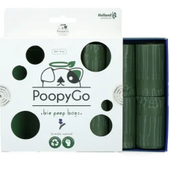 Halsbanden & Uitlaten<PoopyGo Eco Friendly Poepzakjes met Lavendelgeur 8 x 15 zakjes