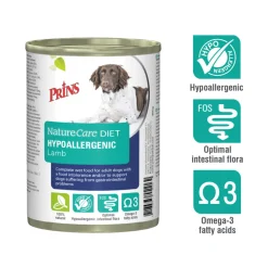 Outlet NatureCare Hypoallergeen Hondenvoer Blik Lam 400 gr Hondenvoer