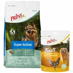 Snacks|Hondenvoer<Prins ProCare Super Active 20 kg & Treats Chicken Pakket