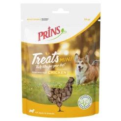Snacks<Prins Treats Mini Hondensnacks Kip 120 gr