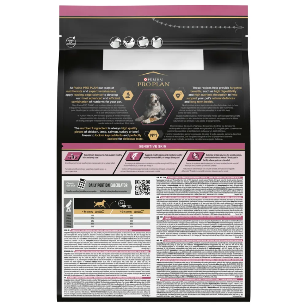 Online Adult 7+ Medium & Large Sensitive Skin Zalm 3 kg Hondenvoer