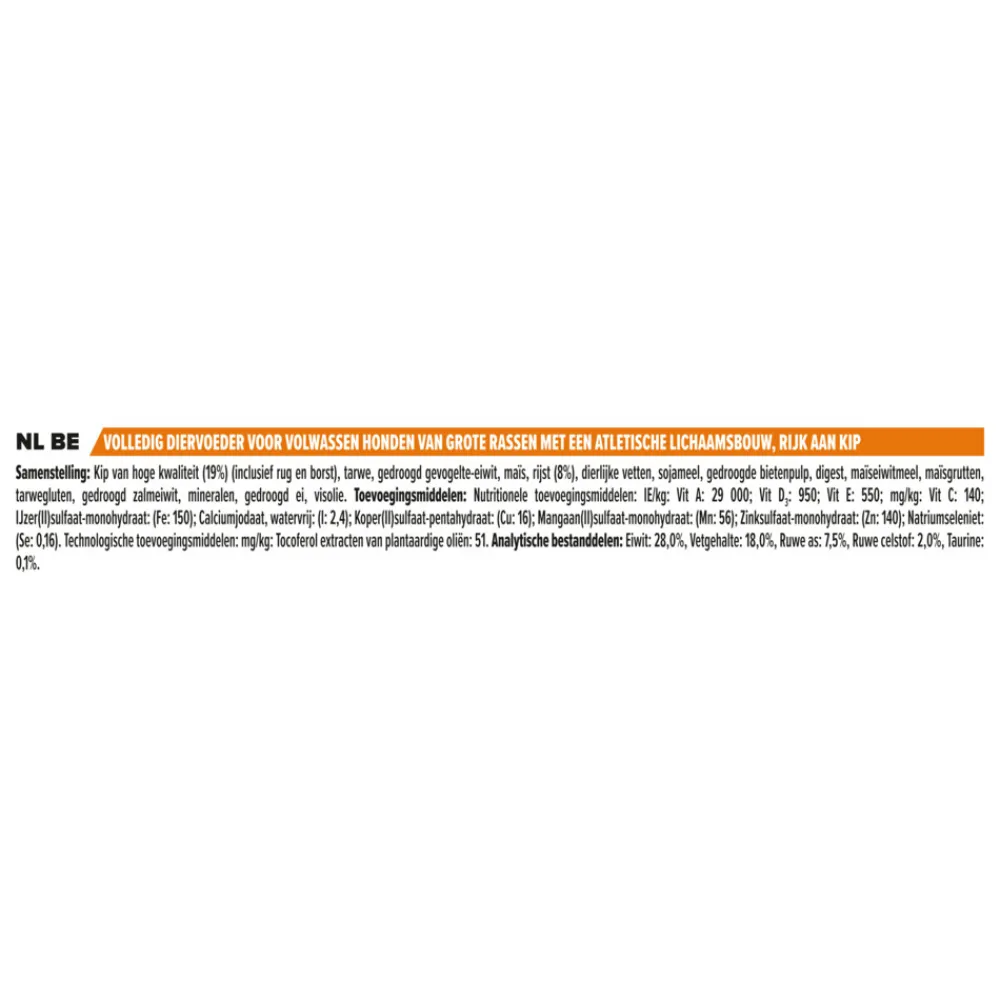 New Adult Large Athletic Everyday Nutrition Kip 14 kg Hondenvoer