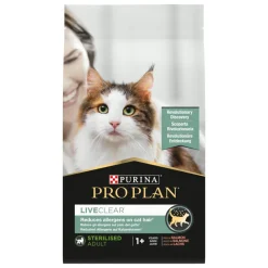 Kattenvoer<Pro Plan LiveClear Sterilised Adult Zalm 1,4 kg