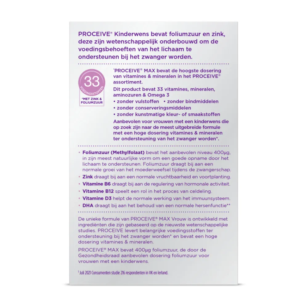 Hot Kinderwens Max Vrouw 30 stuks Zwangerschapsvitamine