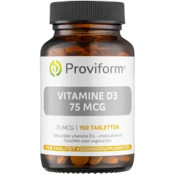 Outlet Vitamine D3 75MCG 150 tabletten Vitaminen