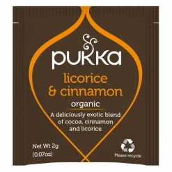 Thee<Pukka Thee Licorice Cinnamon 20 stuks