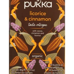Thee<Pukka Thee Licorice Cinnamon 20 stuks