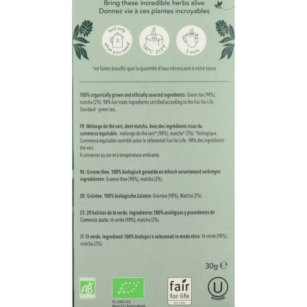 Discount Thee Supreme Matcha Green 20 stuks Thee