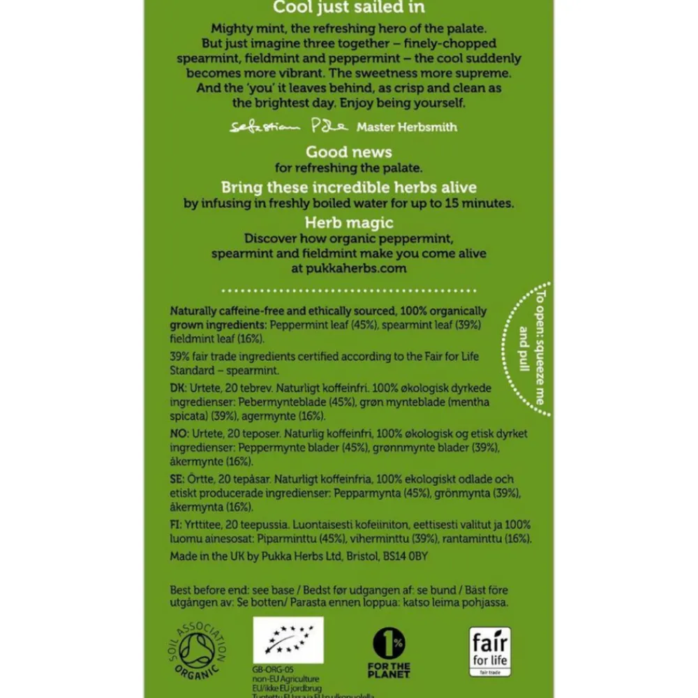 Thee Three Mint 20 stuks^Pukka Best