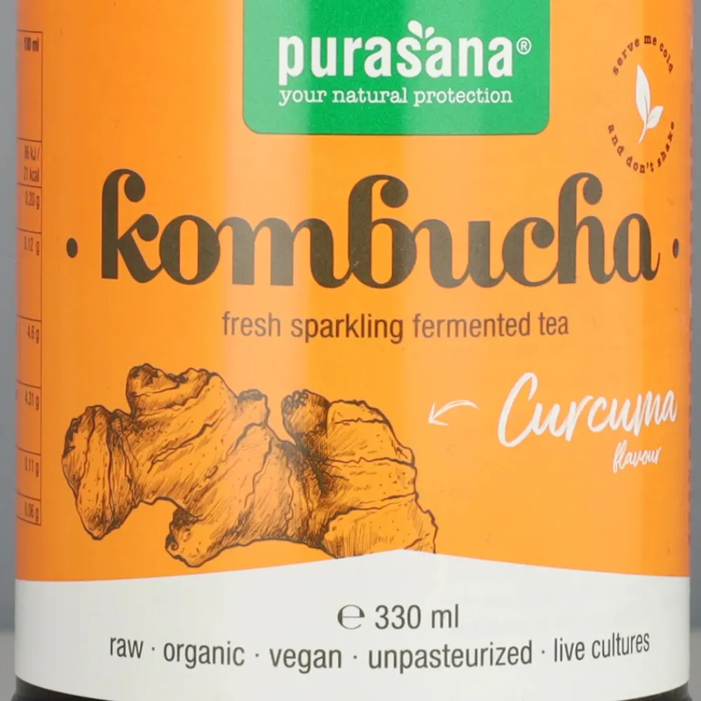 Kombucha Kurkuma Bio 330 ml^Purasana Hot