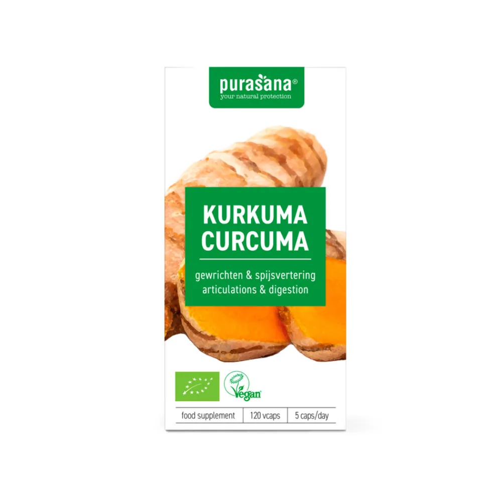 Spieren En Gewrichten<Purasana Kurkuma Bio 120 Capsules