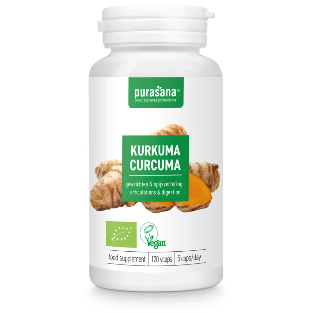 Spieren En Gewrichten<Purasana Kurkuma Bio 120 Capsules