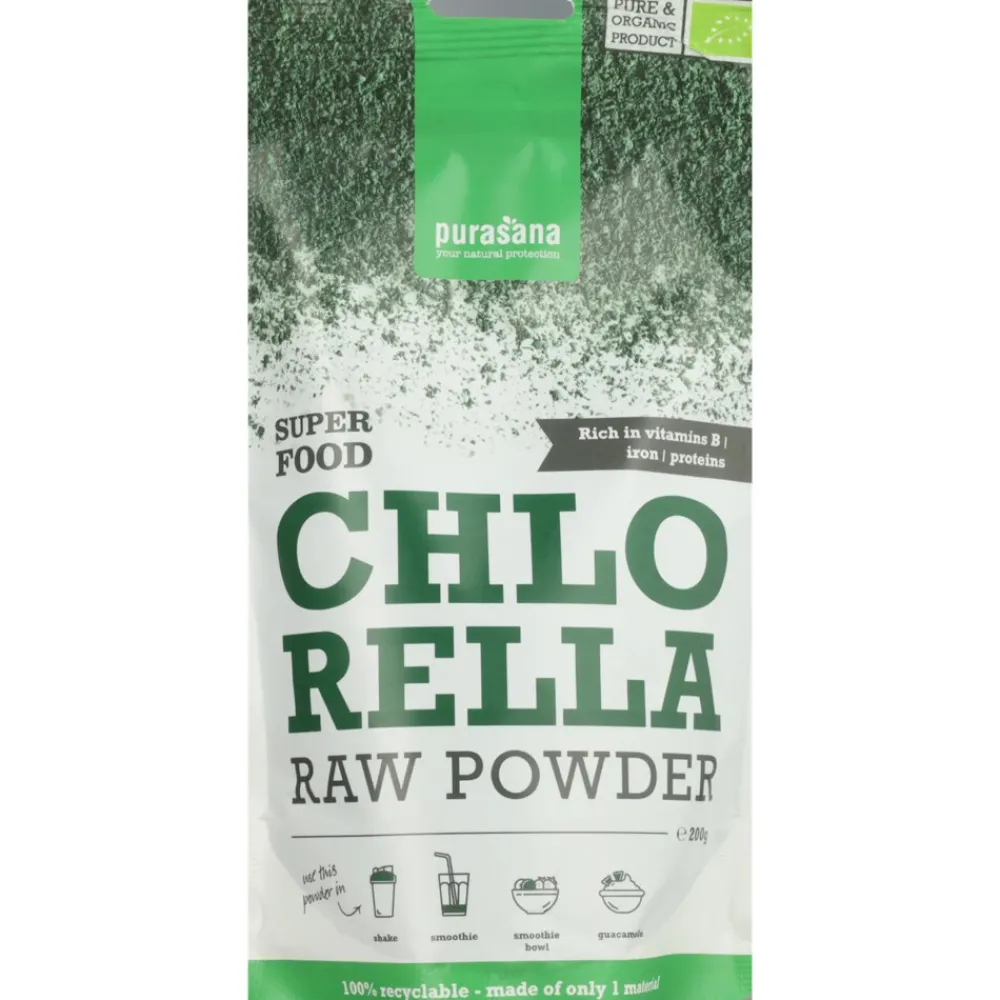 Superfood Chlorella Poeder Bio 200 gr^Purasana Clearance