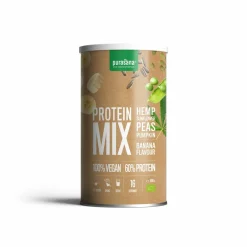 Sportvoeding & Drank<Purasana Vegan Erwt Hennep Zonnebloem Pompoen Proteine Mix Banaan BIO 400 gr