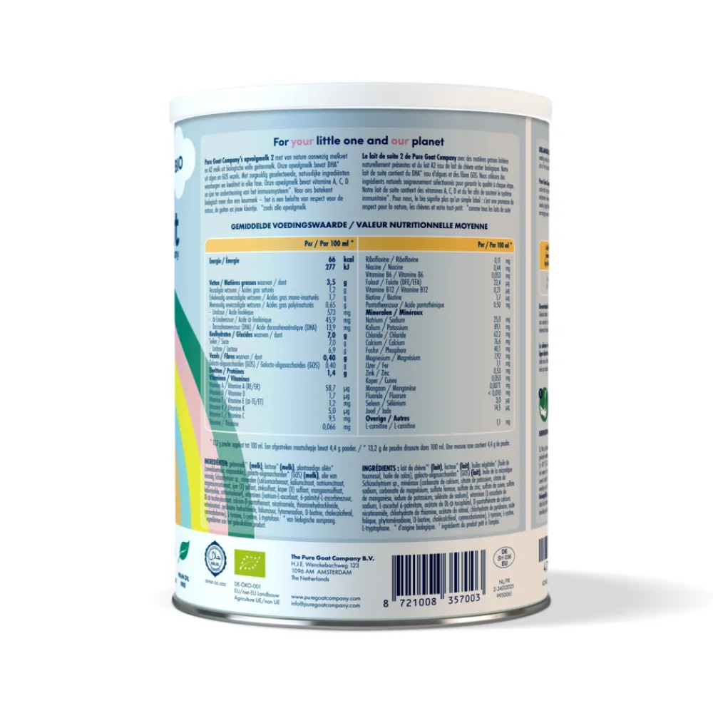 Geitenmelk 2 Opvolgmelk 400 gr^Pure Goat Hot