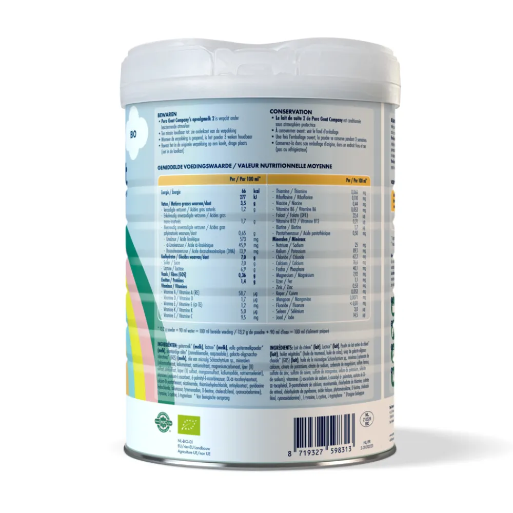 Baby & Peutervoeding<Pure Goat Geitenmelk 2 Opvolgmelk 800 gr