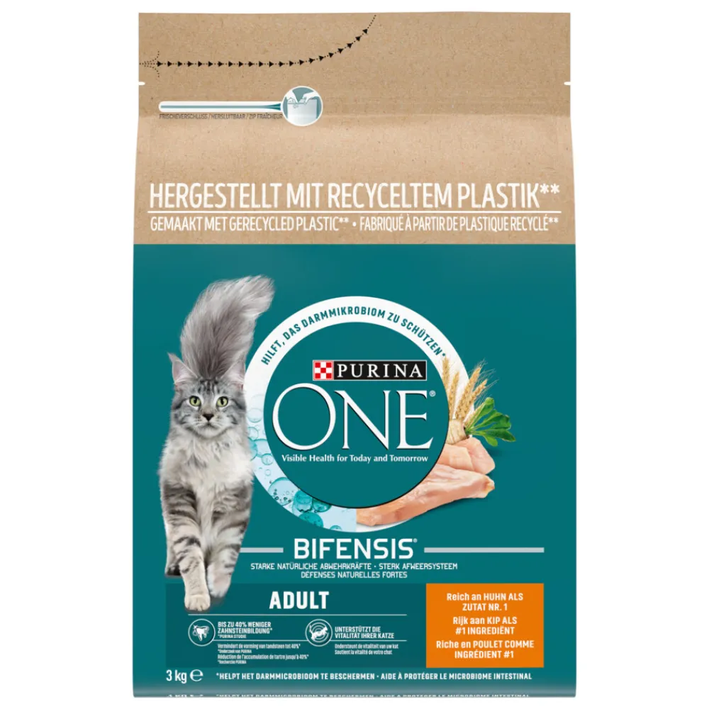 Kattenvoer<Purina ONE Adult Kip - Volkoren Granen 3 kg
