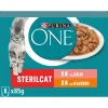 Kattenvoer<Purina ONE Adult Sterilcat Kattenvoer Nat Kalkoen & Zalm 8 x 85 gr