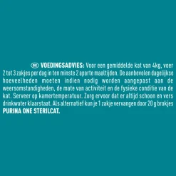 Kattenvoer<Purina ONE Adult Sterilcat Kattenvoer Nat Rund & Kalkoen & Kip & Zalm 40 x 85 gr