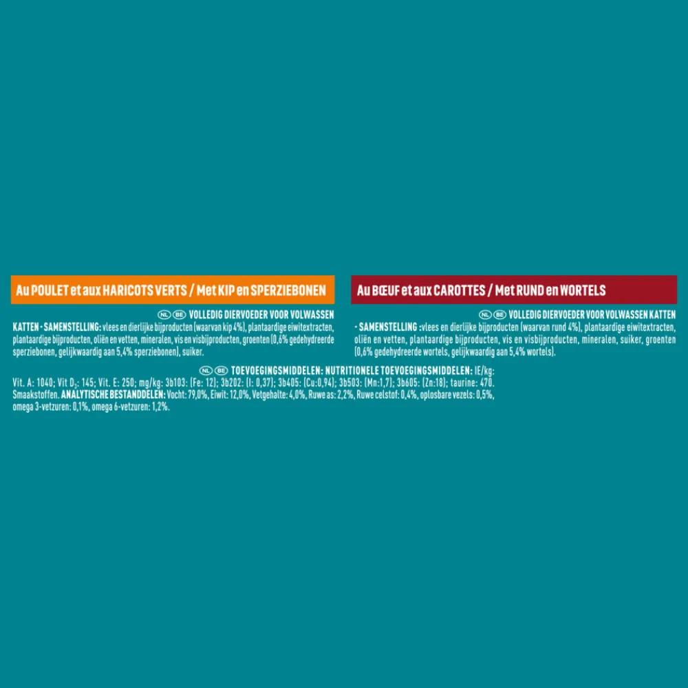 Sale Fijne Malse Reepjes in Saus Kip - Rund 8 x 85 gr Kattenvoer