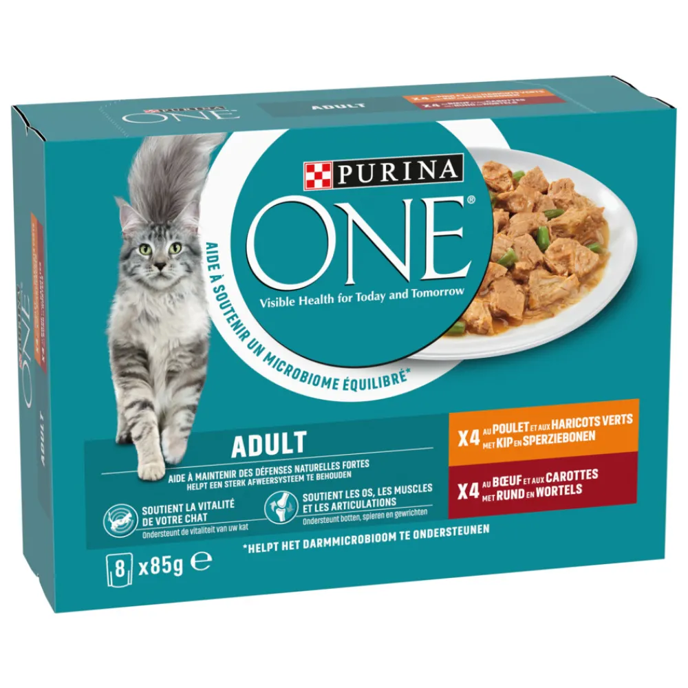 Sale Fijne Malse Reepjes in Saus Kip - Rund 8 x 85 gr Kattenvoer