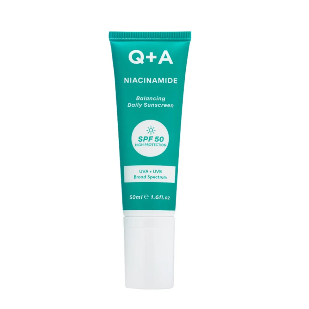Zonbescherming<Q+A Face Sunscreen SPF 50 Balancing 50 ml
