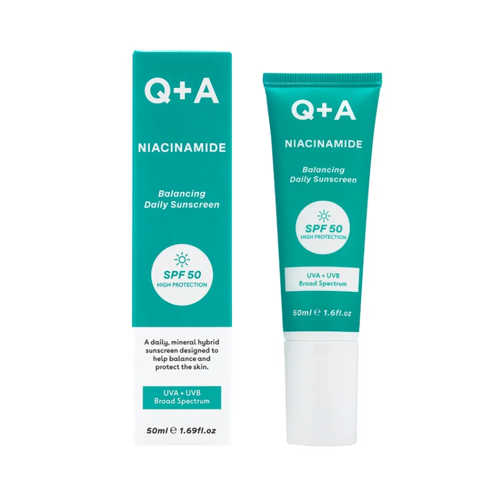 Zonbescherming<Q+A Face Sunscreen SPF 50 Balancing 50 ml