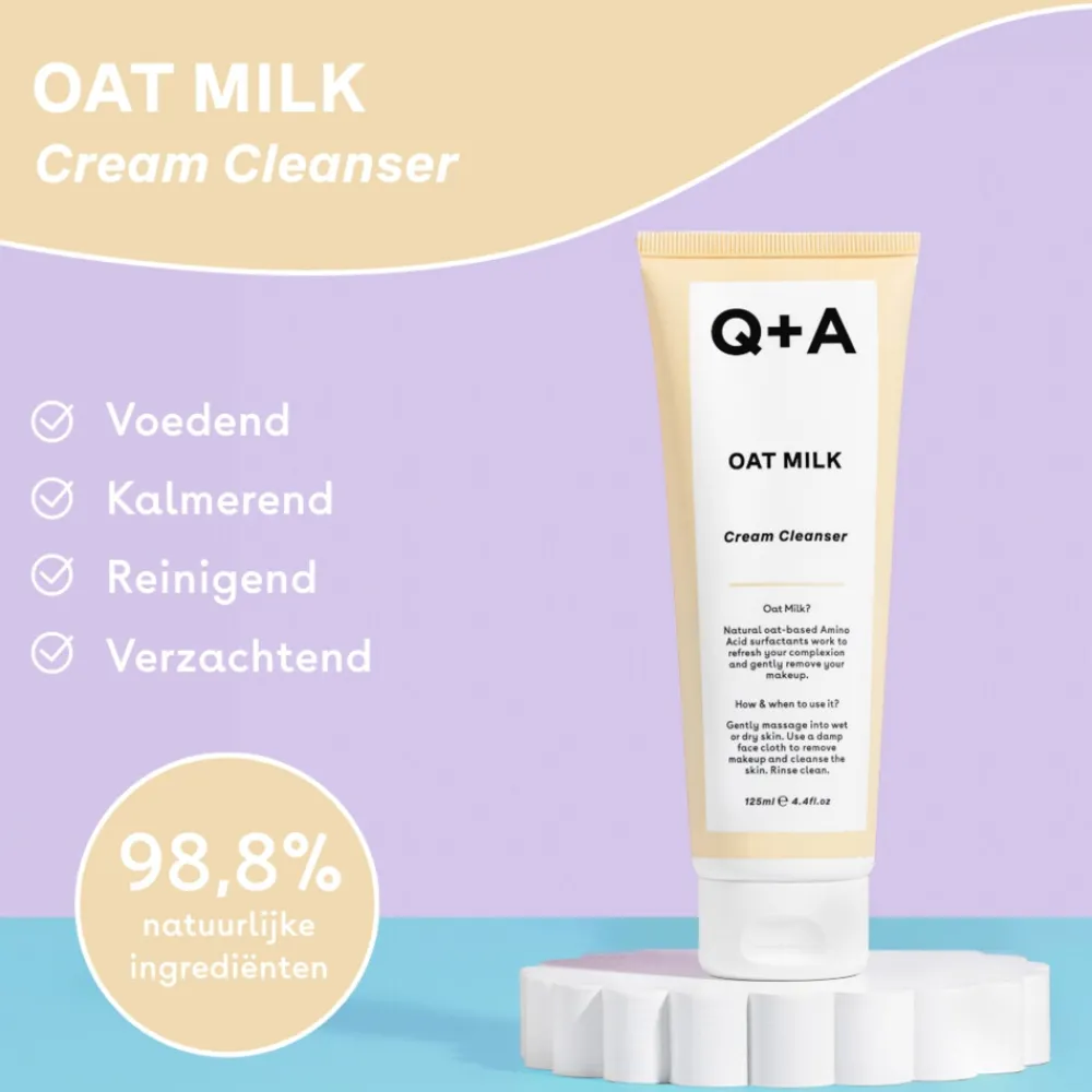 Reiniging<Q+A Oat Milk Cream Cleanser 125 ml