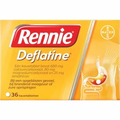 Deflatine 36 tabletten^Rennie Hot