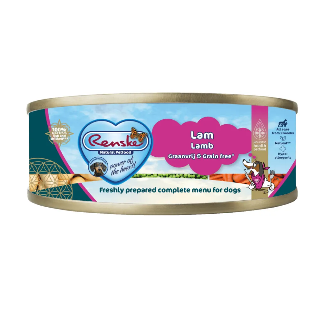 Hondenvoer<Renske Vers Gestoomd Complete Menu Hondenvoer Nat Lam Graanvrij 95 gr