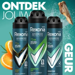 Men Deodorant Spray Advanced Protection Quantum Dry 150 ml Deodorant