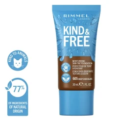 Foundation<Rimmel KIND & FREE Vegan Foundation 605 Deep Chocolate 30 ml