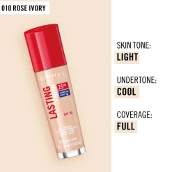 Foundation<Rimmel Lasting Finish Foundation Light Porcelain 30 ml